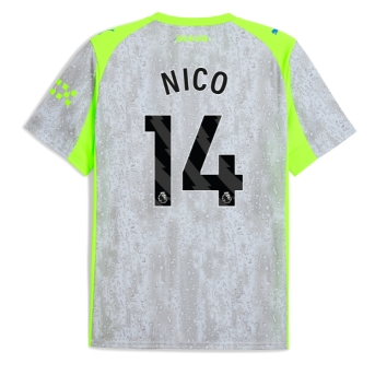Billige Fotballdrakt Manchester City Nico Gonzalez #14 Replika Tredjedrakt 2025-26 Kortermet